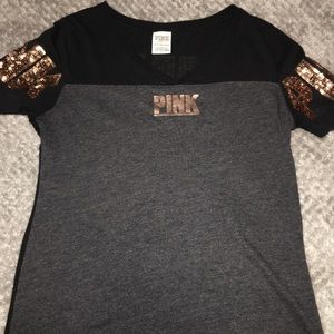 SOLD ❌Vs PINK XS bling v-neck